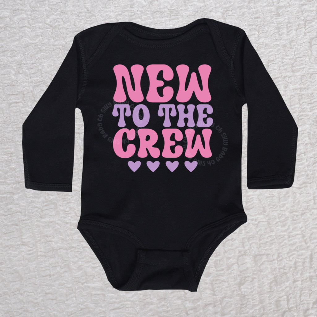 New to the Crew Long Sleeve Black Bodysuit