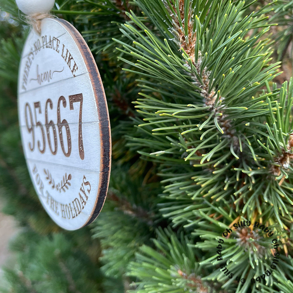 Side View Shiplap Personalized Ornament