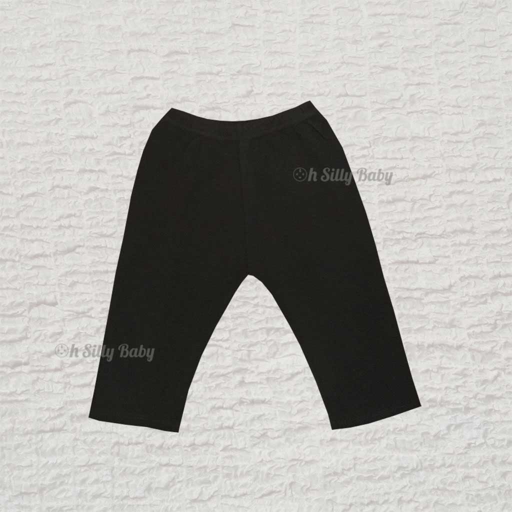 Black Cotton Pants Oh Silly Baby