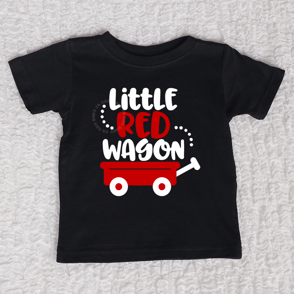 Little Red Wagon Short Sleeve Black Shirt