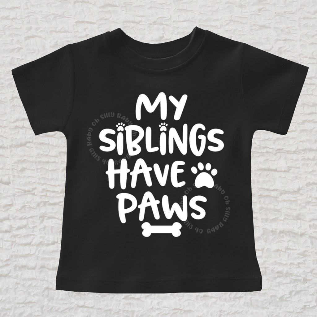 My Siblings Have Short Sleeve Black Tee Unisex
