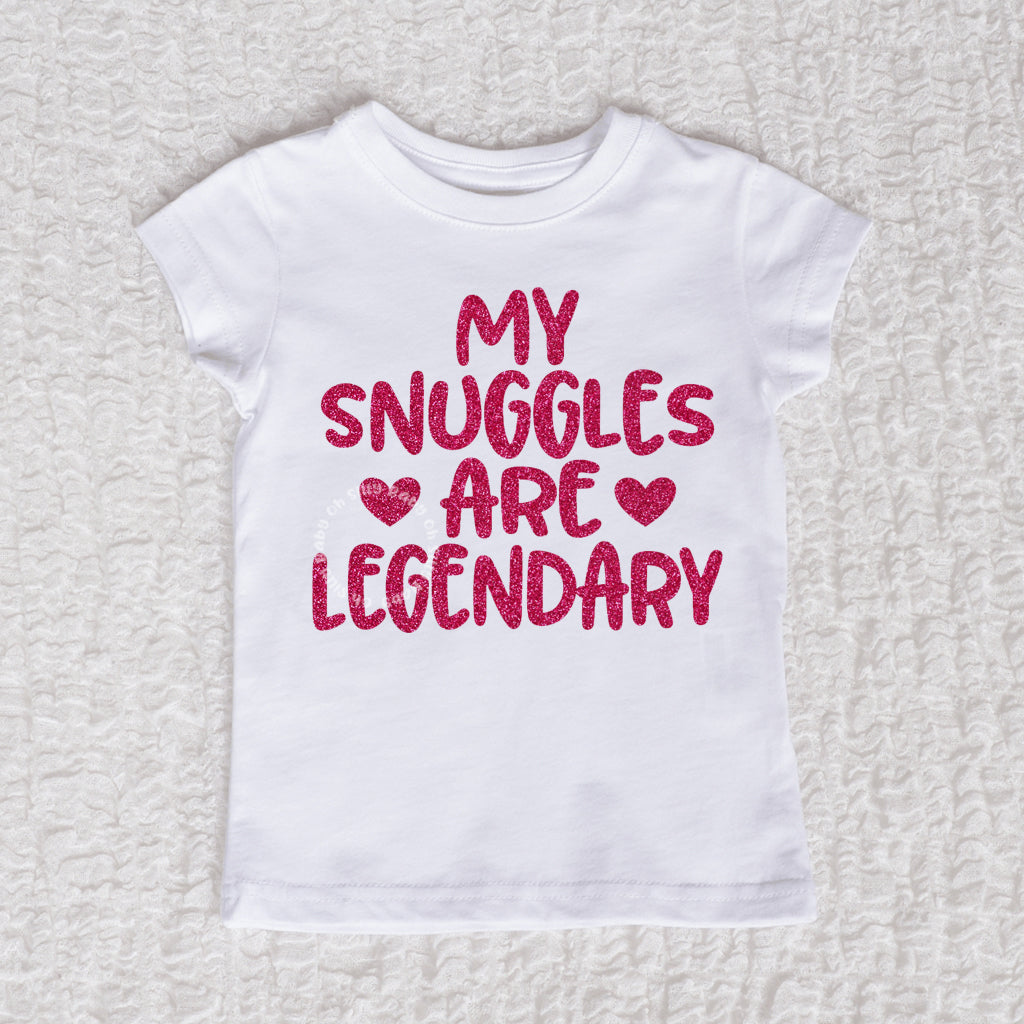 My Snuggles Short Sleeve White Shirt