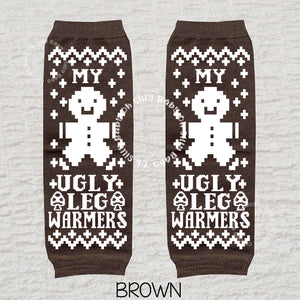 My Ugly Sweater Brown Baby Leg Warmers