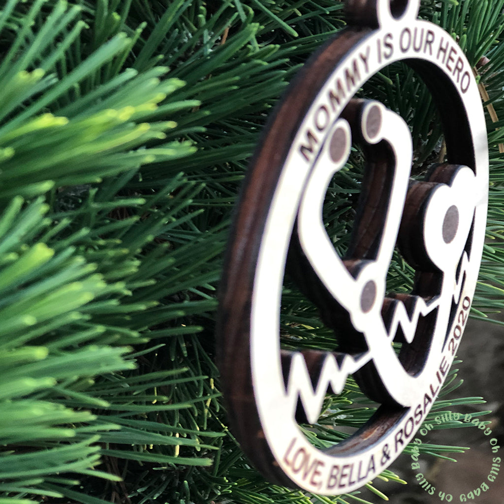 Side View Of Nurse  Ornament