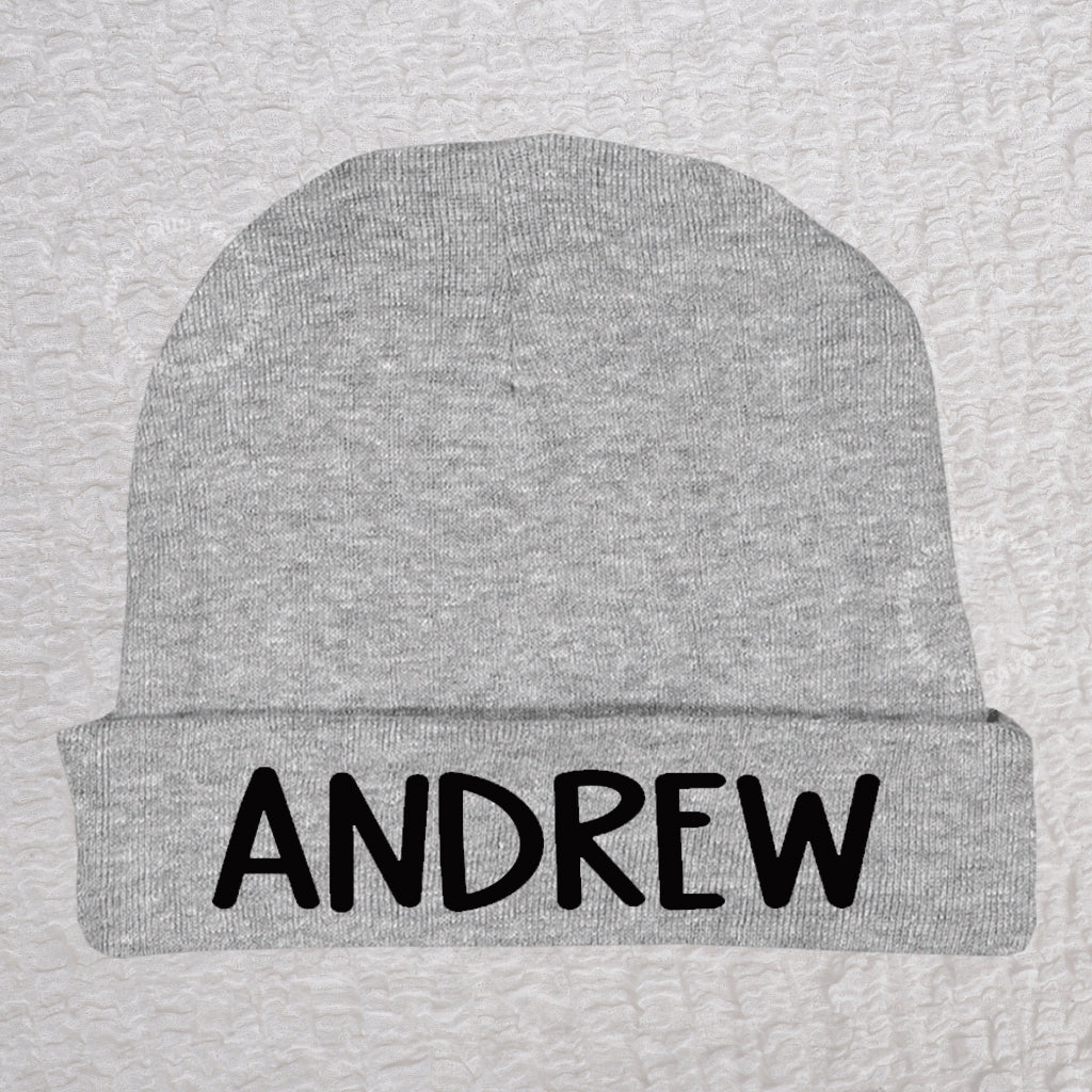 Personalized Boy Heather Beanie Hat