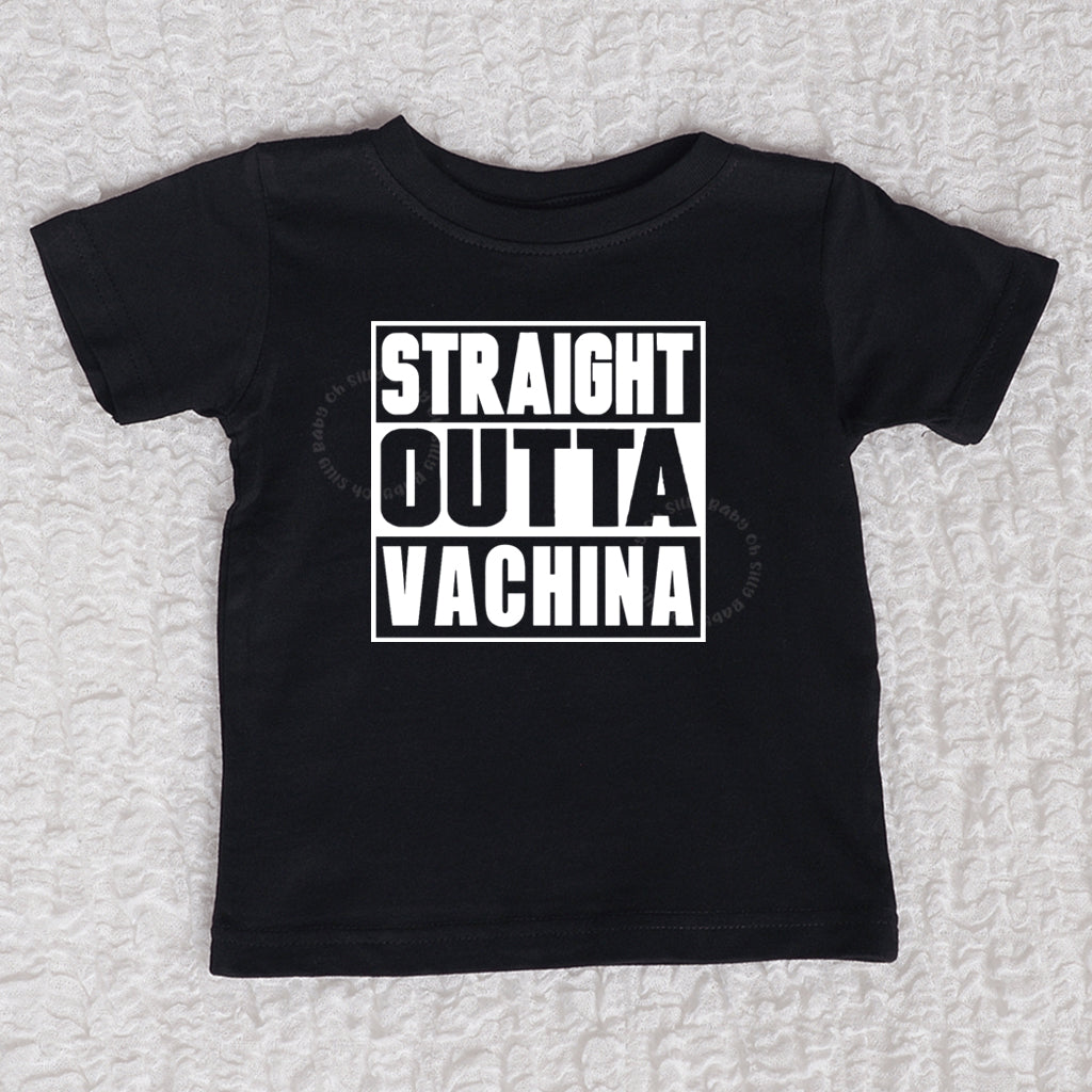 Straight Outta Vachina Black Crew Neck Shirt