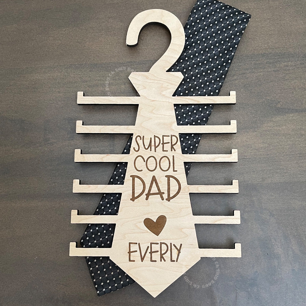 Super Cool Dad Personalized Tie Hanger