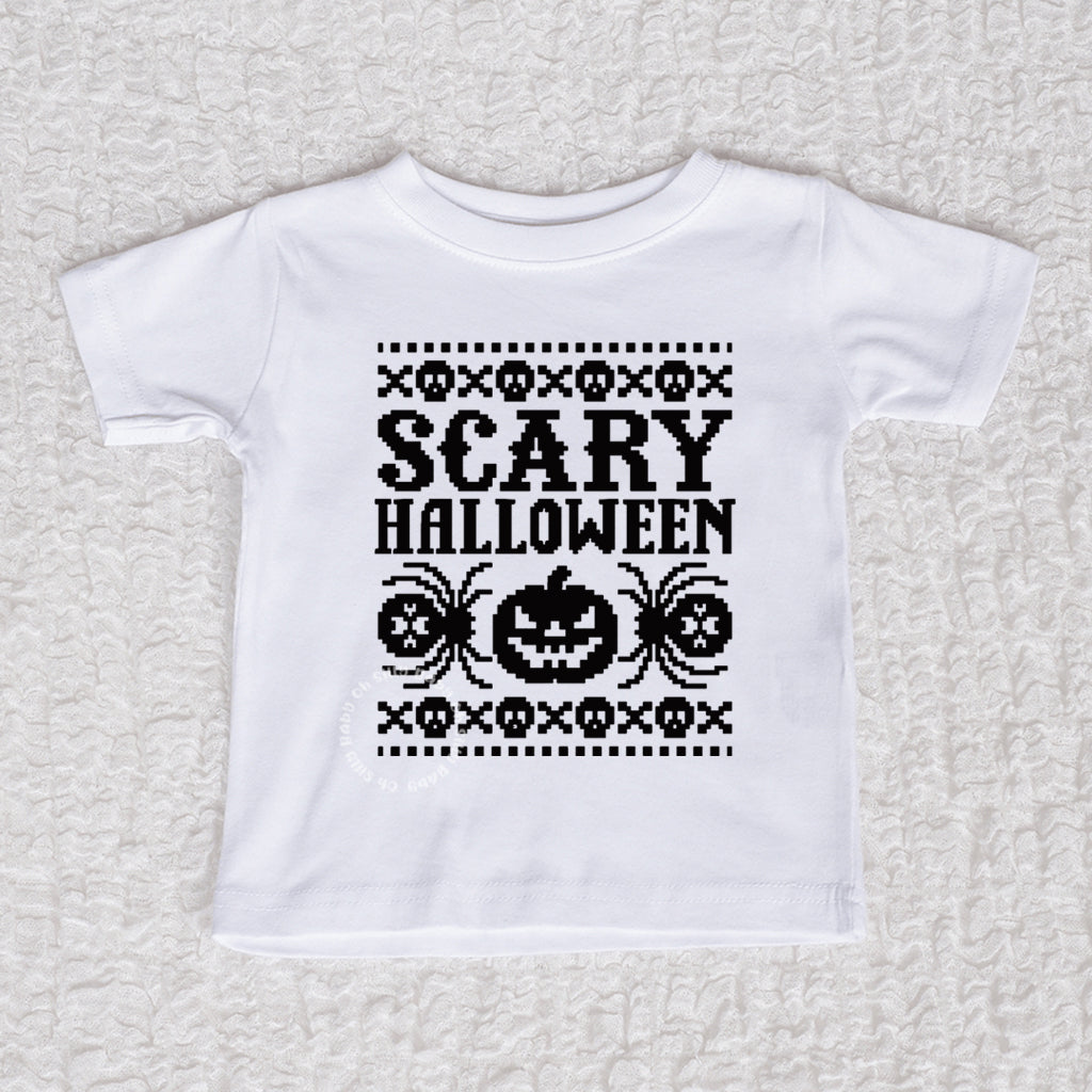 Ugly Sweater Crew Neck White Shirt