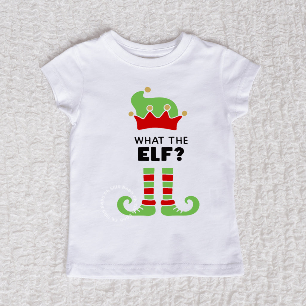What The Elf Short Sleeve Girl White Shirt