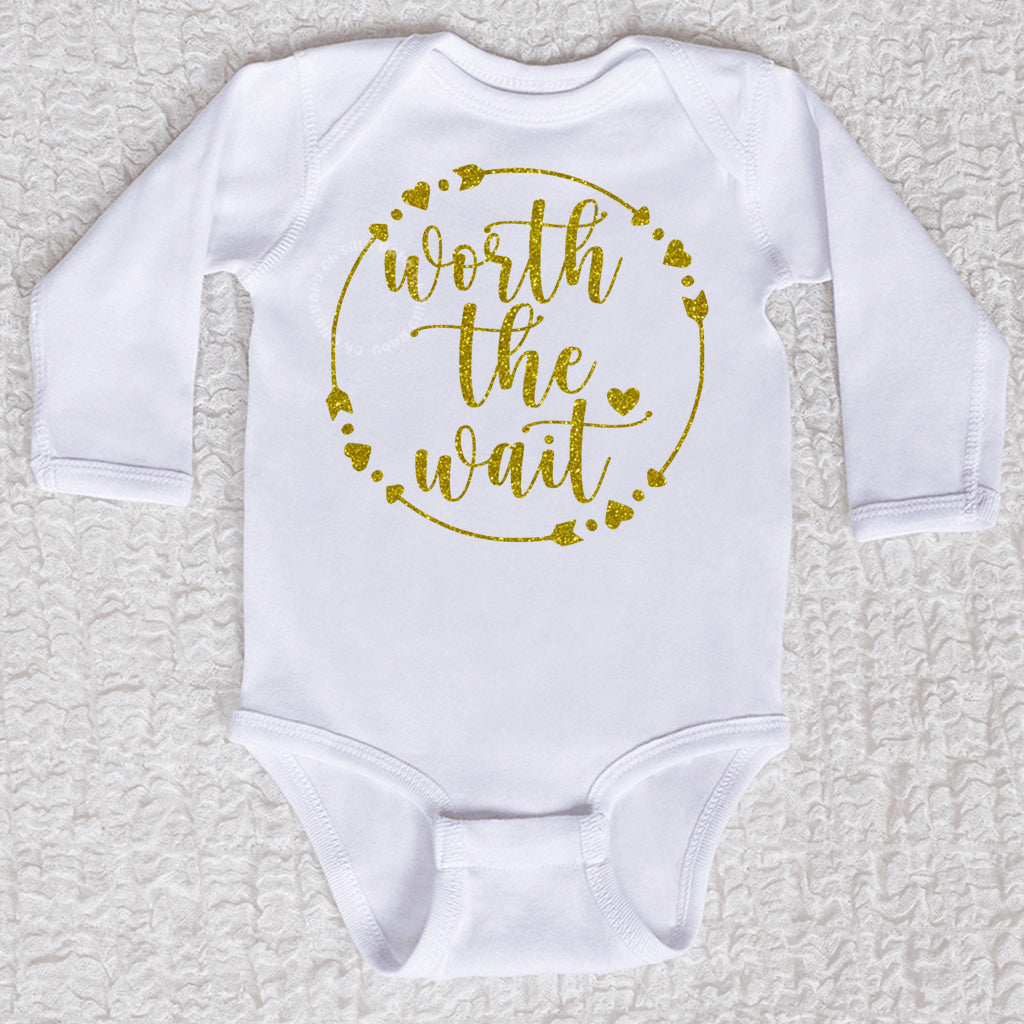 Worth The Wait Long Sleeve White Bodysuit