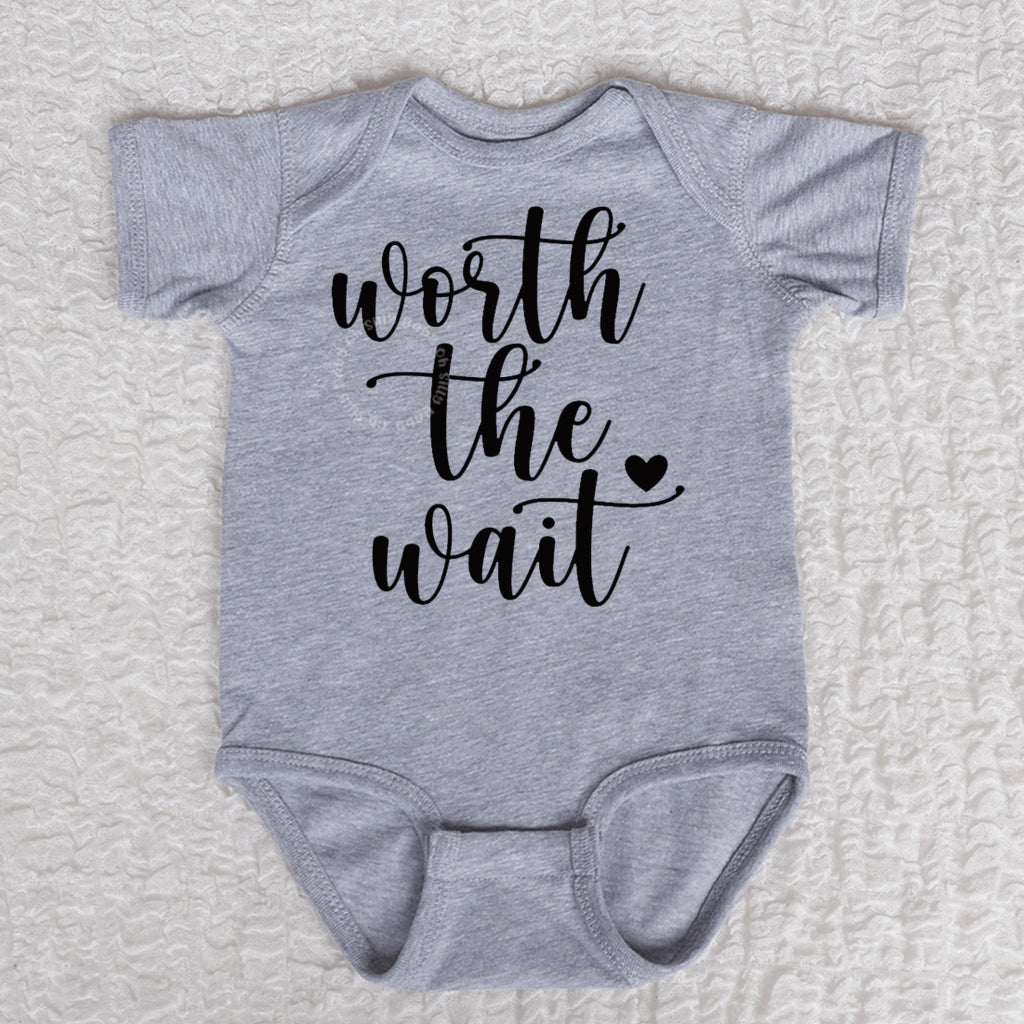 Worth The Wait Long Sleeve Heather Bodysuit