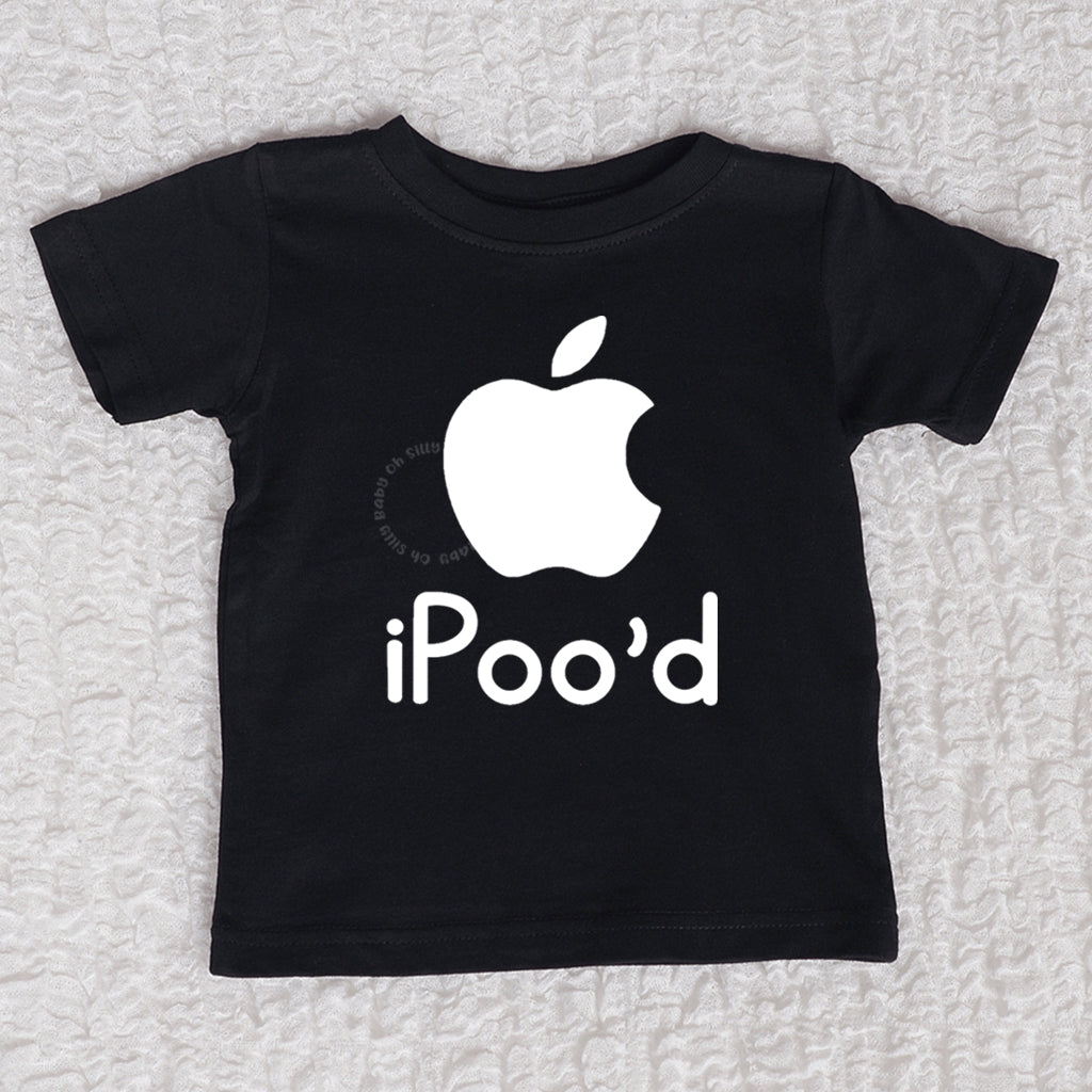 iPood Crew Neck Black Shirt
