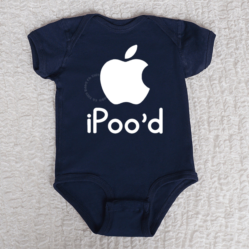 iPood Short Sleeve Navy Bodysuit