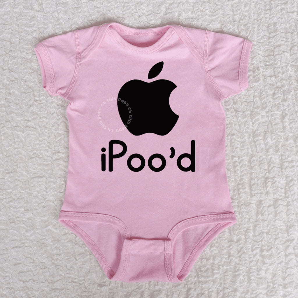 iPood Short Sleeve Pink Bodysuit