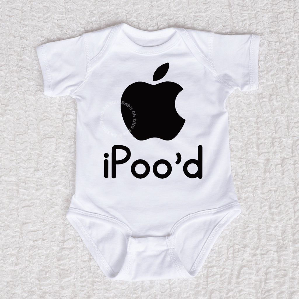 iPood Short Sleeve White Bodysuit