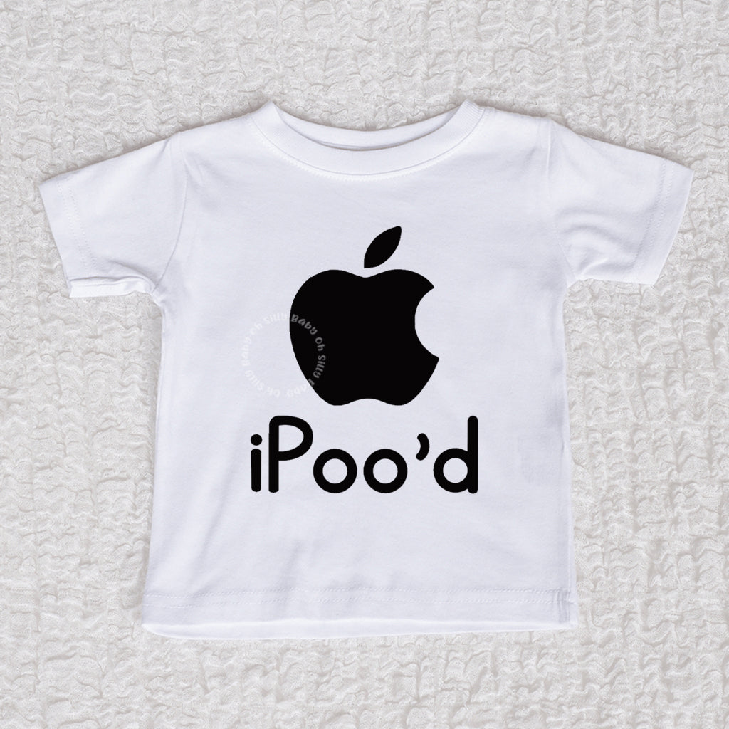 iPood Crew Neck White Shirt