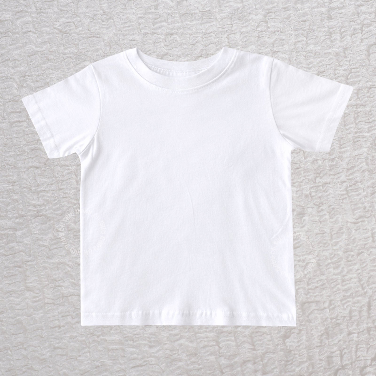 Infant and toddler unisex white t-shirt soft cotton short sleeve baby tee