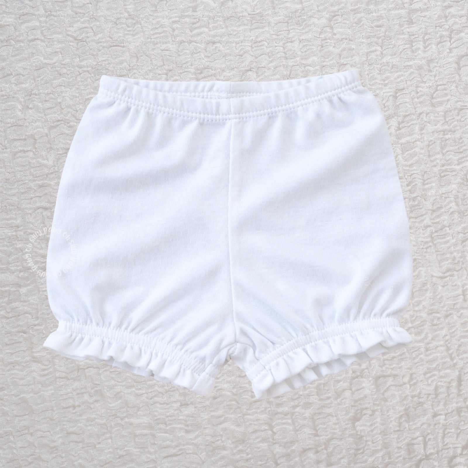 White Ruffle Diaper Cover