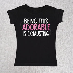 Being This Adorable Girl Black Shirt