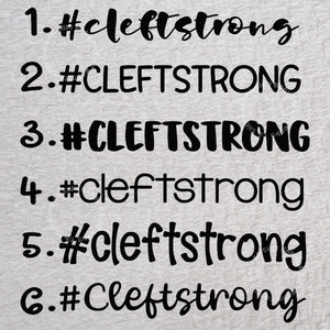 Cleftstrong Font Chart Oh Silly Baby