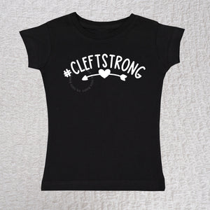 Cleftstrong Short Sleeve Black Girl Shirt