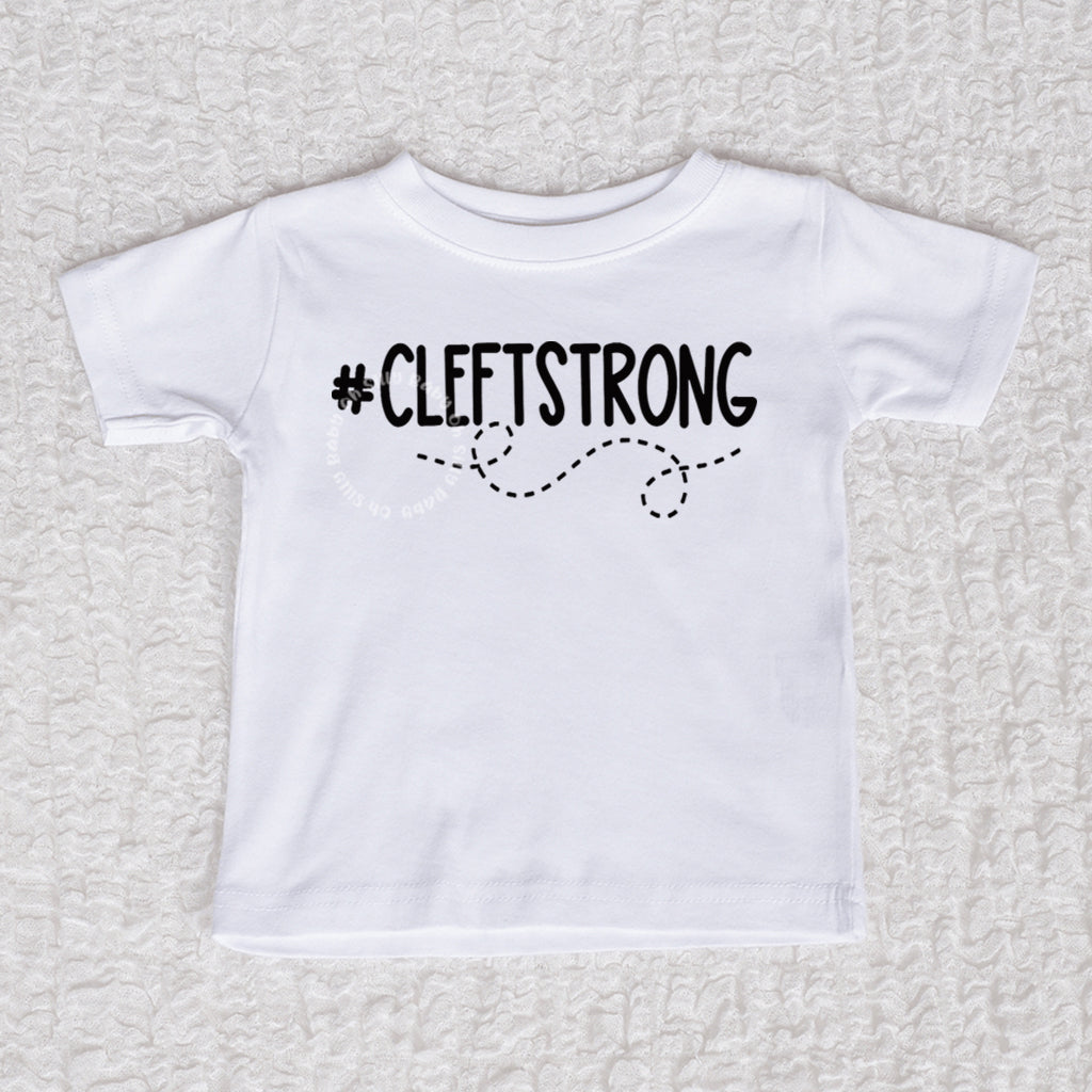 Cleftstrong Crew Neck White Shirt