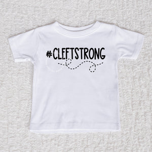 Cleftstrong Crew Neck White Shirt