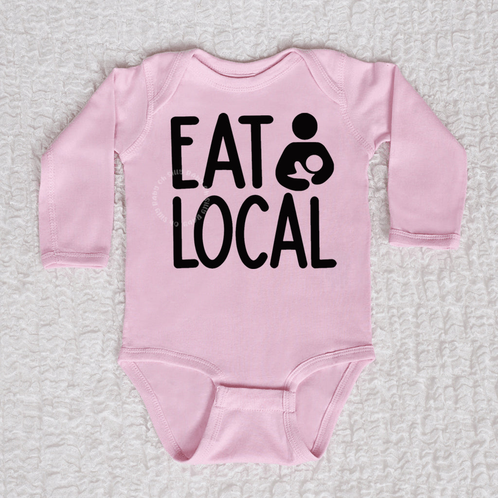 Eat Local Breastfeeding Bodysuit or Shirt Oh Silly Baby