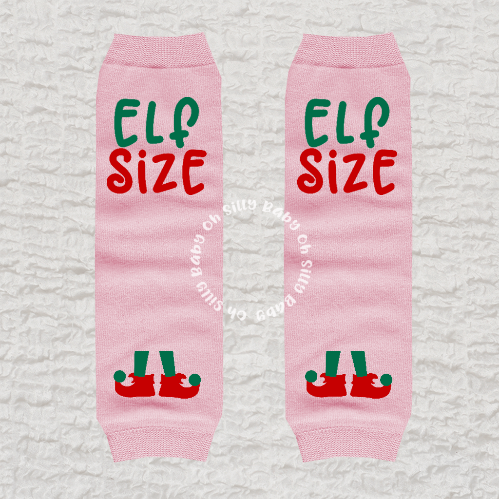 Elf Size Perfectly Pink Baby Leg Warmers or Arm Warmers