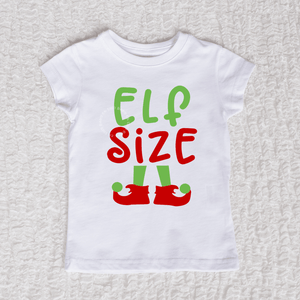 Elf Size Girl White Shirt