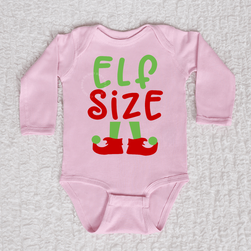 Elf Size Bodysuit or Shirt Cute Baby Apparel by Oh Silly Baby