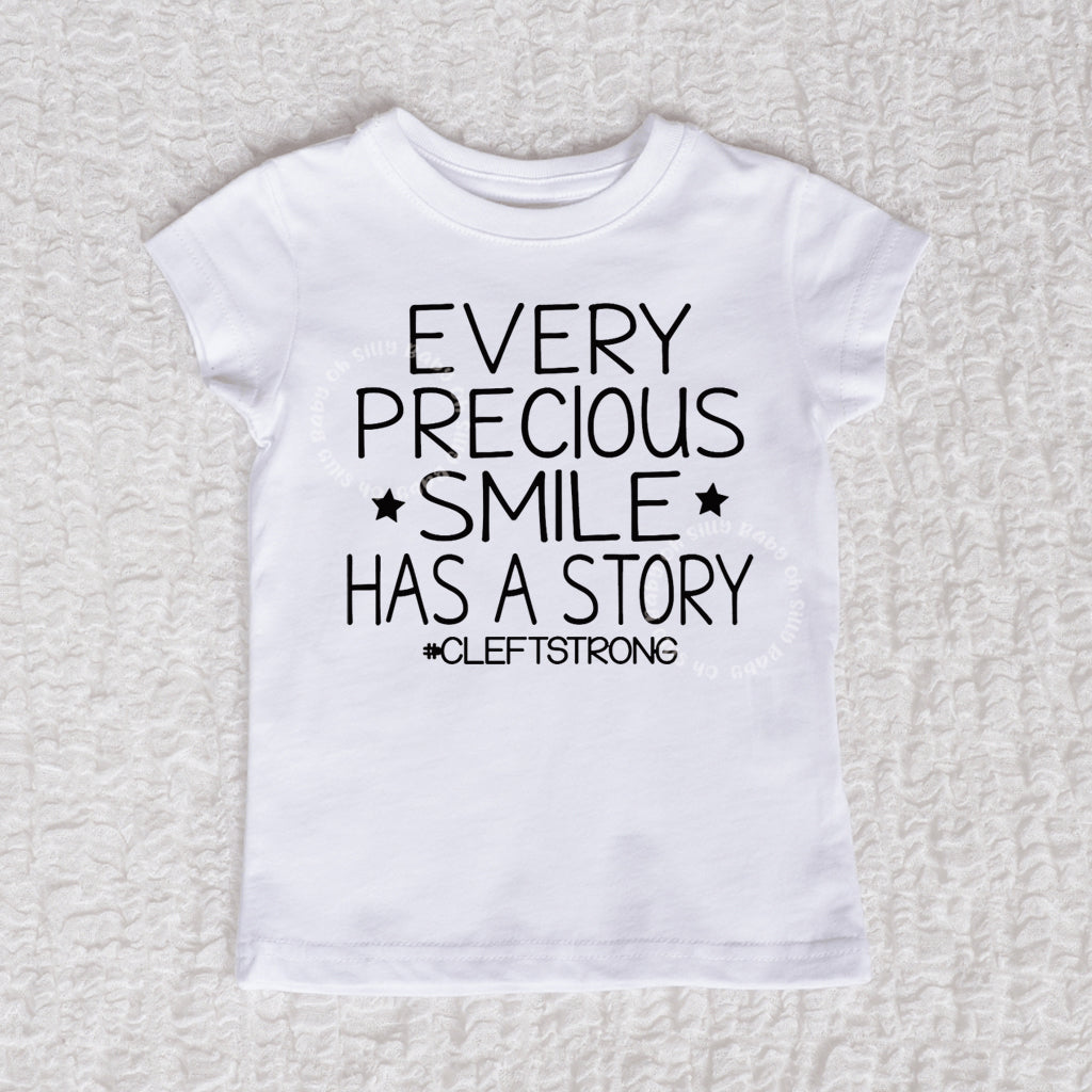 Every Precious Smile Girl White Shirt