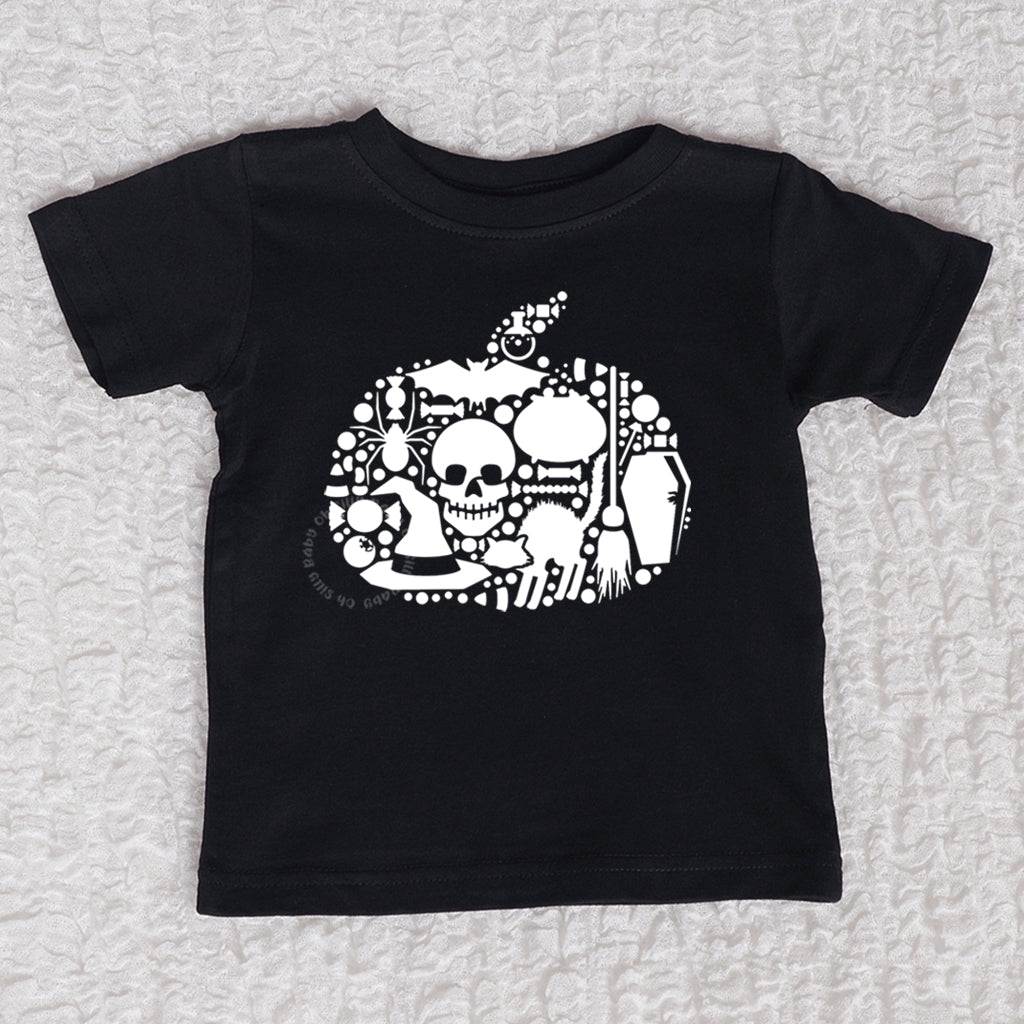 Halloween Crew Neck Black Shirt