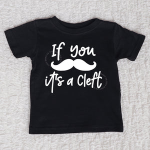 Its A Cleft Crew Neck Black Shirt