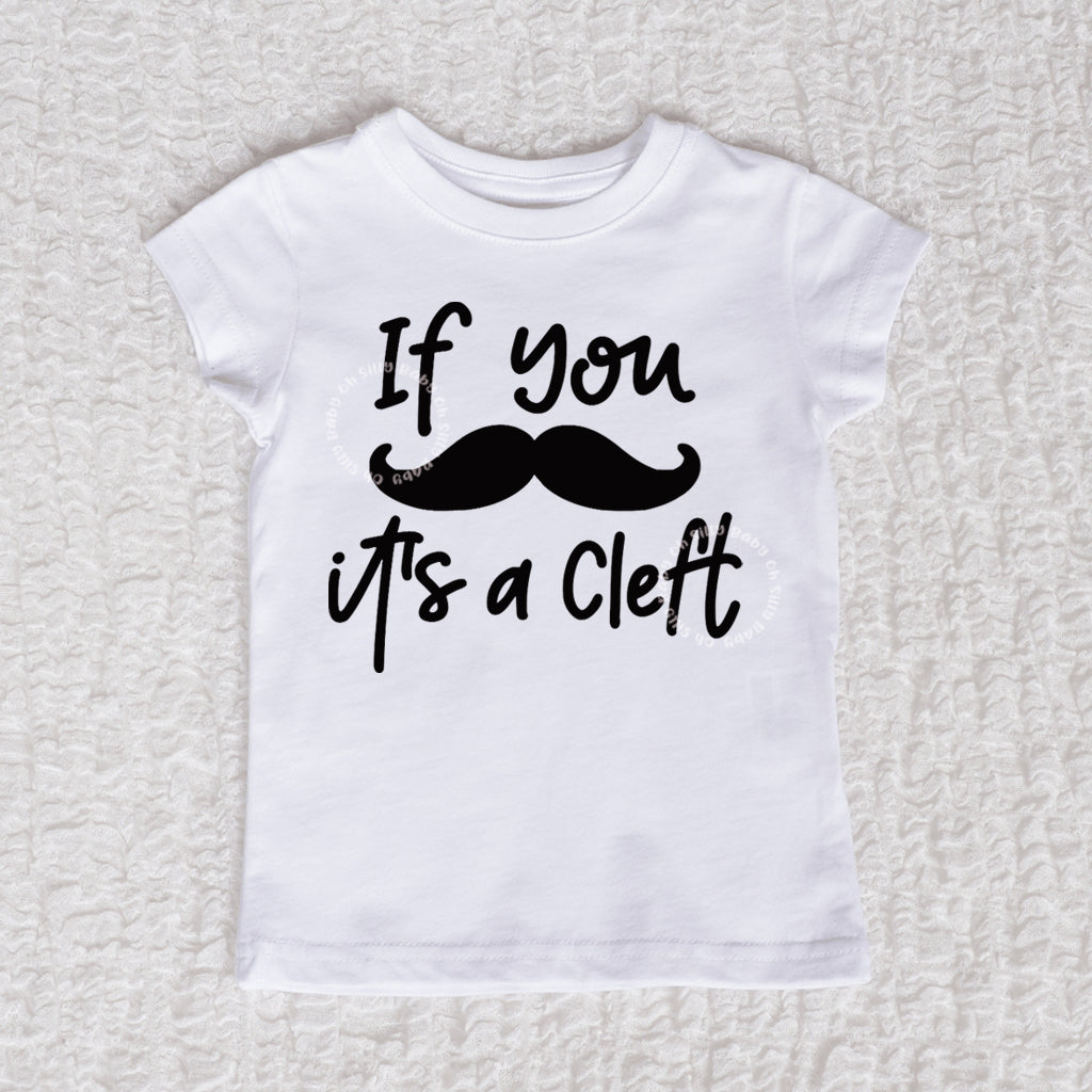 Its A Cleft Girls White Shirt