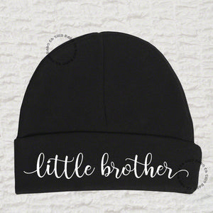 Little Brother Black Beanie Hats