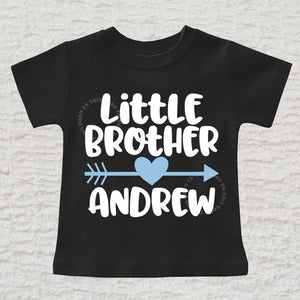 Little Brother Short Sleeve Black Shirt