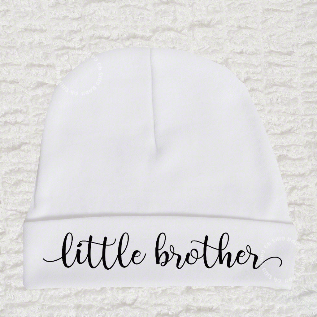 Little Brother White Beanie Hats