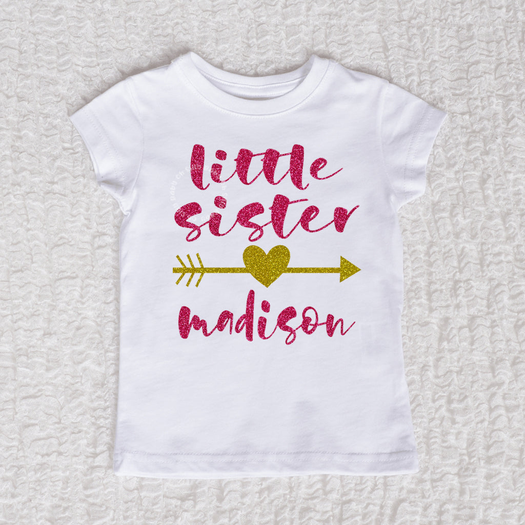 Little Sister Short Sleeve White Shirt