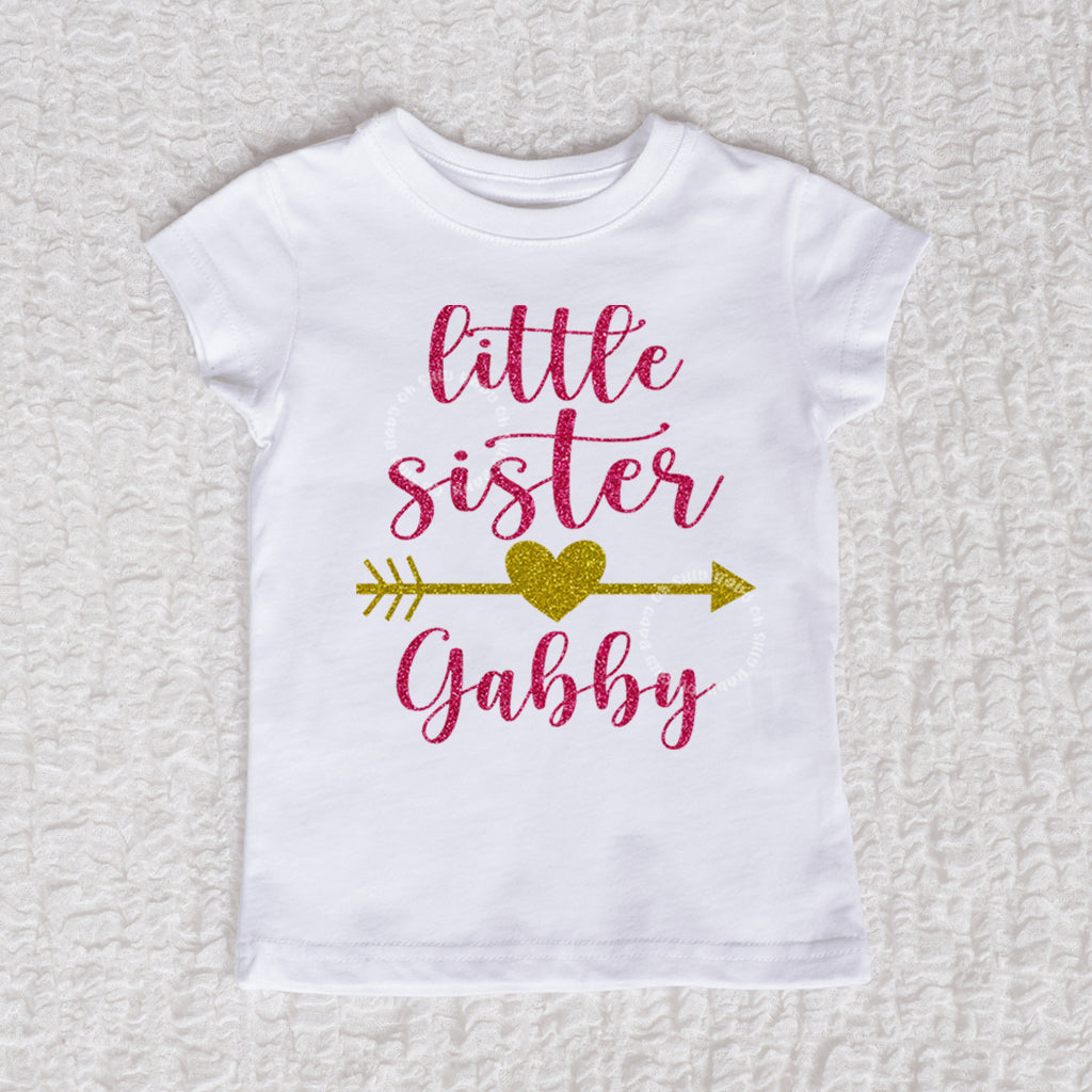 Little Sister Short Sleeve White Shirt