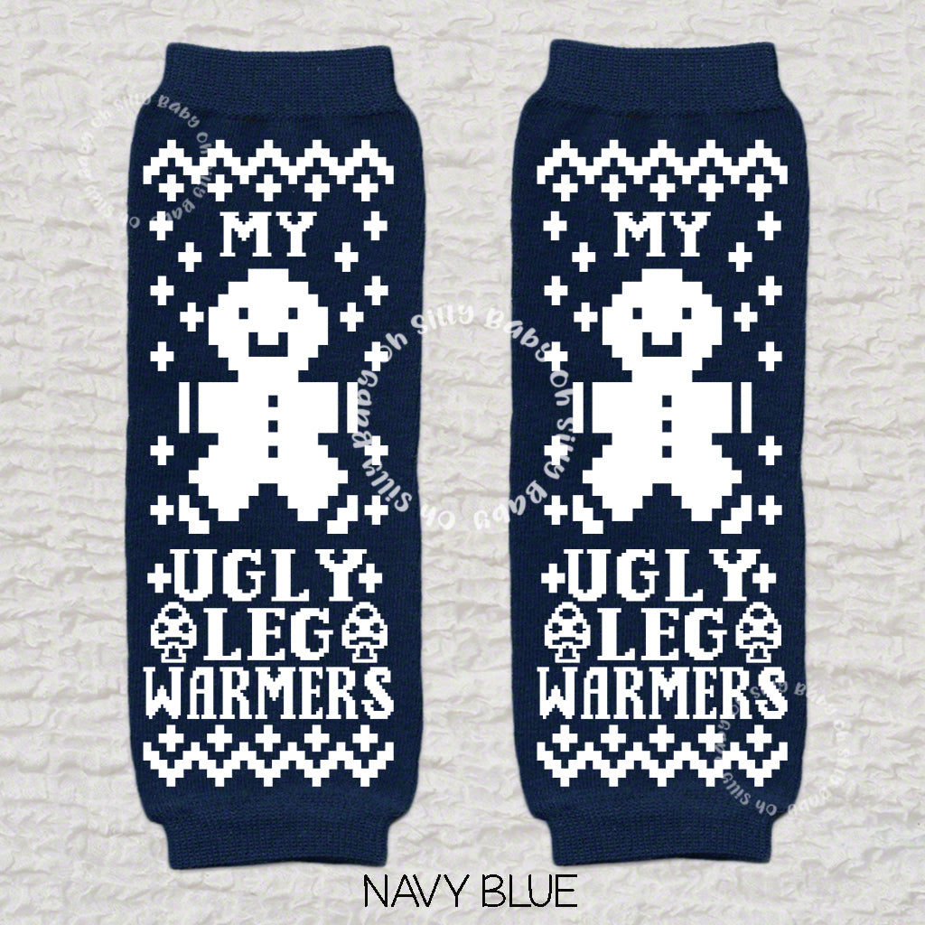 My Ugly Sweater Navy Blue Leg Warmers
