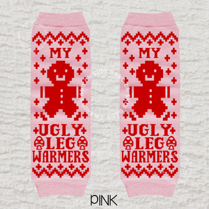 My Ugly Sweater Pink Baby Leg Warmers
