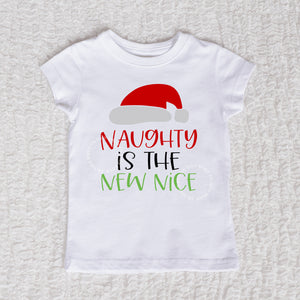 Naughty Short Sleeve White Girl Shirt