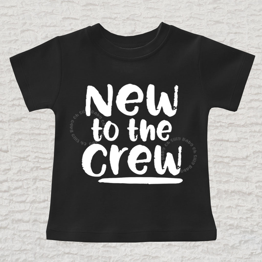 New to the Crew Short Sleeve Black Crew Neck Shirt