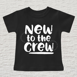 New to the Crew Short Sleeve Black Crew Neck Shirt