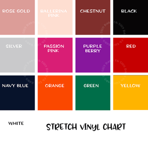 Stretch Vinyl Chart Oh Silly Baby