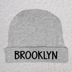 Personalized Name Beanie Hat Girl Heather