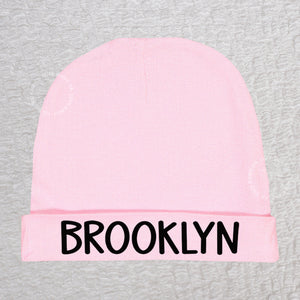 Personalized Name Beanie Hat Girl Pink'