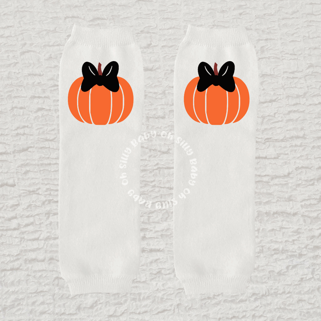 Pumpkin Girl Baby Leg Warmers