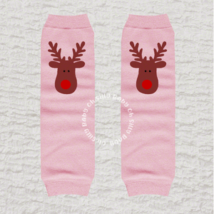 Rudolph Pink Leg Warmer